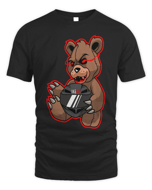 Cute Bear STACKZzHOUSE BikeLife Teddy Bear W Helmet off Motorcycle Unisex Standard T-Shirt